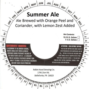 Robin Hood Brewing Co. Summer Ale