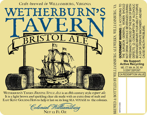 Williamsburg Alewerks Wetherburn's Tavern May 2015