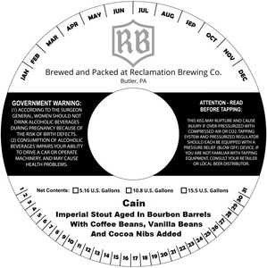 Reclamation Brewing Company Cain