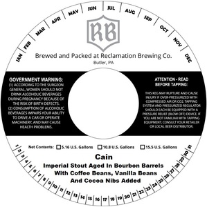 Reclamation Brewing Company Cain May 2015