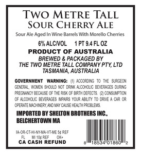 Two Metre Tall Co. Sour Cherry Ale