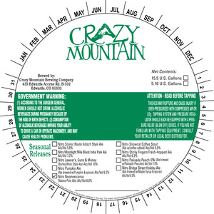 Crazy Mountain Brewing Company Nitro Neomexicanus