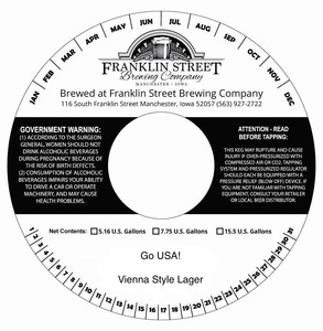 Franklin Street Brewing Company Go Usa! May 2015