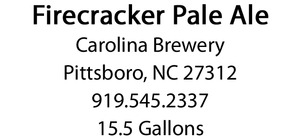 Carolina Brewery Firecracker May 2015