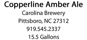 Carolina Brewery Copperline May 2015