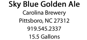 Carolina Brewery Sky Blue