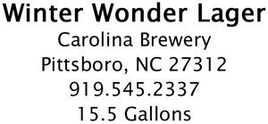 Carolina Brewery Winter Wonder