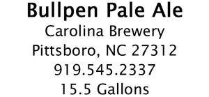 Carolina Brewery Bullpen