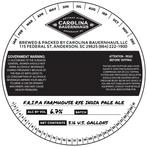 F.r.i.p.a. Farmhouse Rye India Pale Ale 