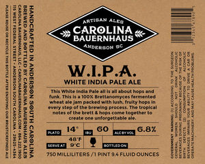 W.i.p.a. White India Pale Ale May 2015