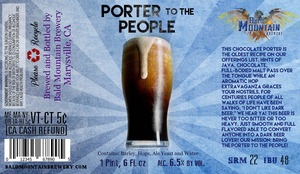 Bald Mountain Brewery Porter To The People