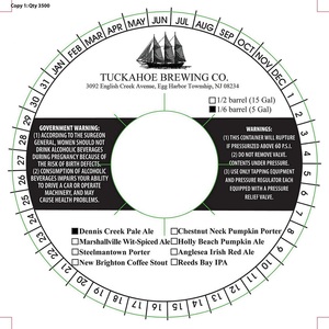 Tuckahoe Brewing Company Dennis Creek Pale Ale May 2015