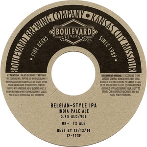 Boulevard Brewing Company Belgian-style IPA