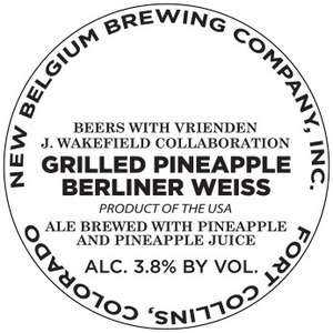 New Belgium Brewing Company, Inc. Grilled Pineapple Berlinerweiss
