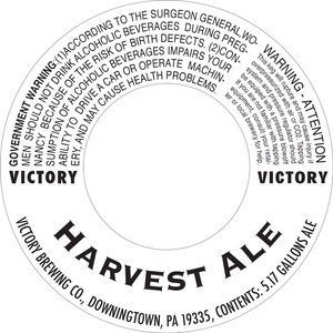 Victory Harvest Ale