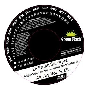 Green Flash Brewing Company Le Freak Barrique