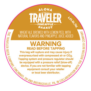 Ahola Traveler Pineapple Shandy May 2015