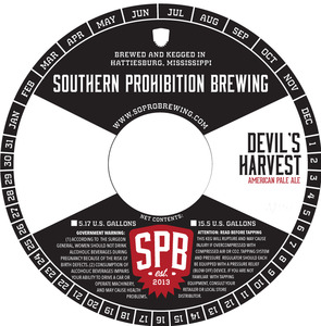 Southern Prohibition Brewing Devil's Harvest