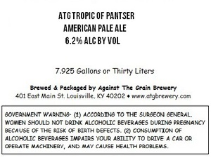 Against The Grain Brewery Atg Tropic Of Pantser May 2015