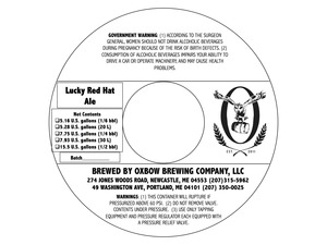 Oxbow Brewing Company Lucky Red Hat