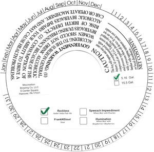 Miscreation Brewing Company, LLC Reckless