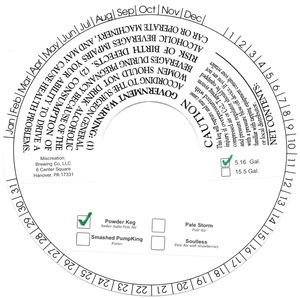 Miscreation Brewing Company, LLC Powderkeg May 2015
