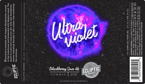 Ultra Violet Blackberry Sour Ale May 2015