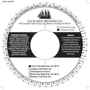 Tuckahoe Brewing Company Citra Cafe India Pale Ale (ipa) May 2015