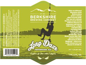 Berkshire Brewing Company Long Daze Hefeweizen