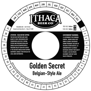 Ithaca Beer Company Golden Secret June 2015