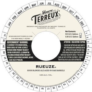 Bruery Terreux Rueuze