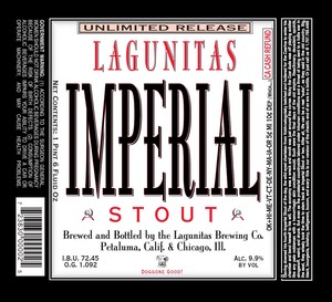 The Lagunitas Brewing Company Imperial Stout May 2015