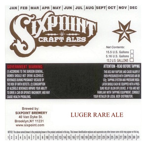 Luger Rare Ale May 2015