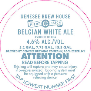Genesee Brew House Belgian White Ale