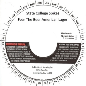 State College Spikes Fear The Beer American Lager
