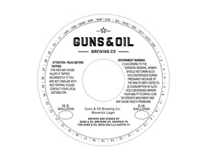 Guns & Oil Brewing Co. Maverick Lager
