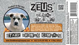 Stark Brewing Company Zeus' Belgian Style Wit May 2015