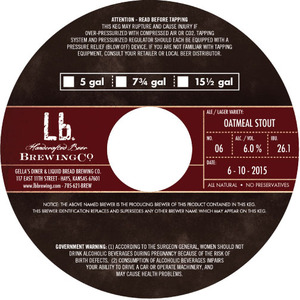 Lb. Brewing Co. Oatmeal Stout