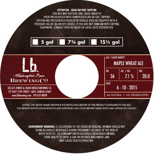 Lb. Brewing Co. Maple Wheat