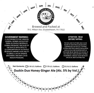 Duckin' Duo Honey Ginger Ale 
