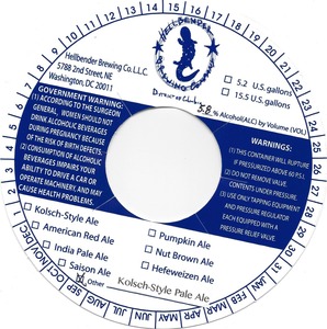 Hellbender Brewing Company Kolsch-style Pale Ale May 2015