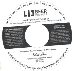 Lic Beer Project Silent Vixen June 2015