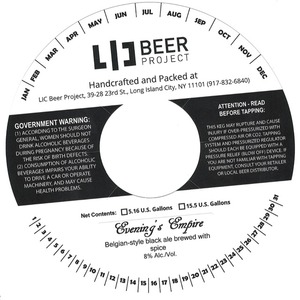 Lic Beer Project May 2015