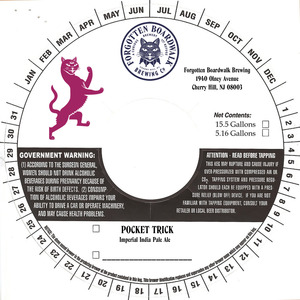 Pocket Trick Imperial India Pale Ale May 2015