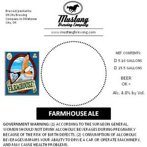 Mustang Brewing Company Farmhouse Ale