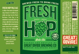 Great Divide Brewing Company Fresh Hop May 2015