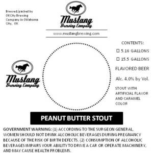 Mustang Brewing Company Peanut Butter Stout