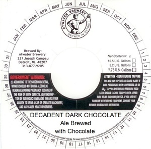 Atwater Brewery Decadent Dark Chocolate May 2015
