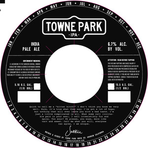 Towne Park Brew Co. IPA May 2015
