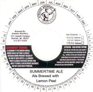 Atwater Brewery Summertime Ale May 2015